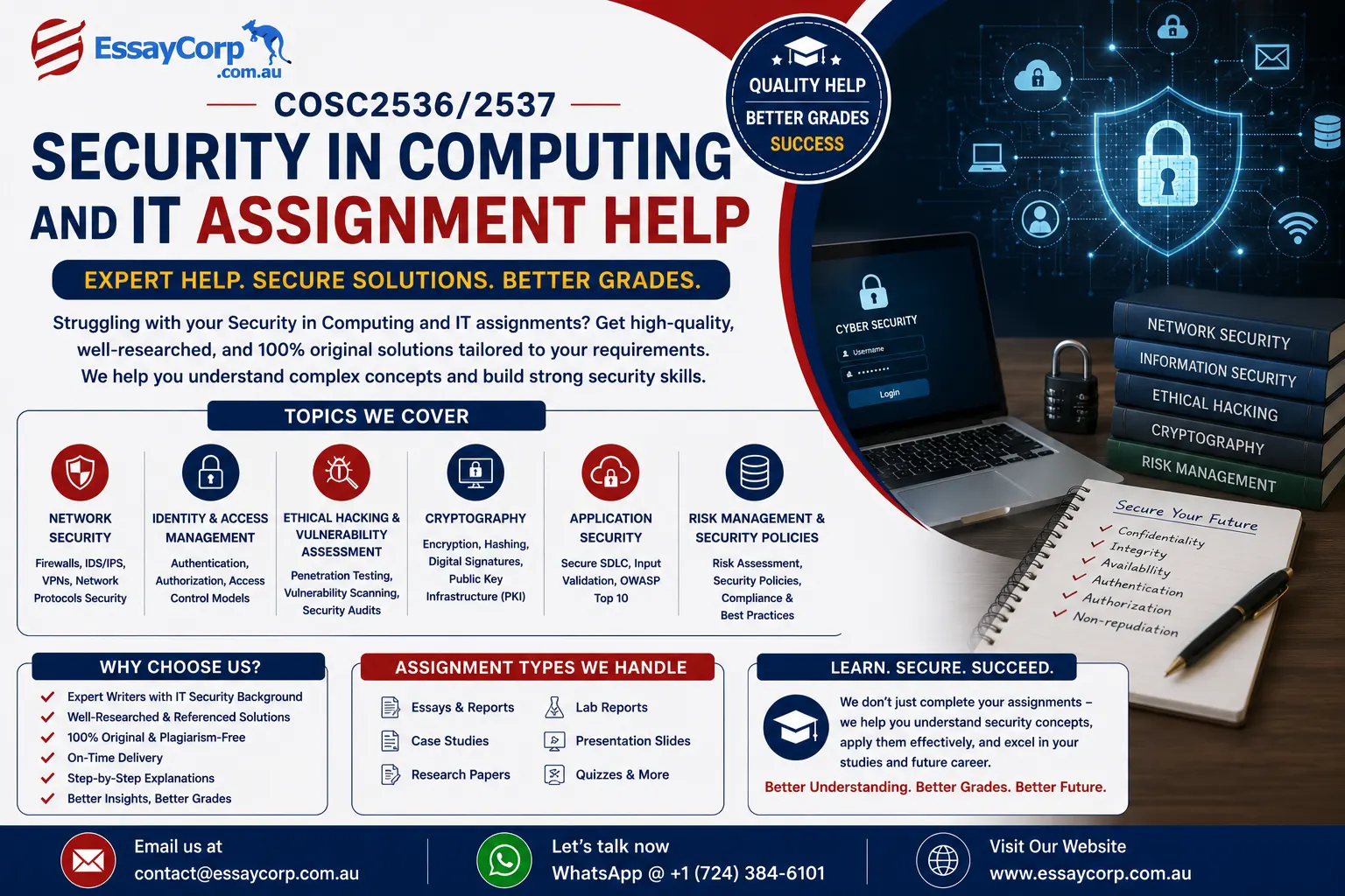 COSC2536/2537 Security in Computing and IT Assignment Help